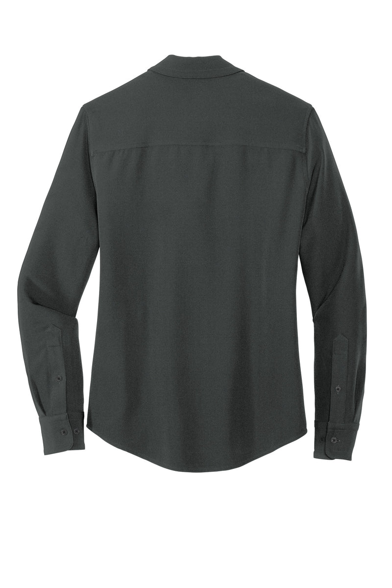 人気ショップ Long Crepe Stretch Women's Mercer+Mettle™ Sleeve Blouse Camp トップス