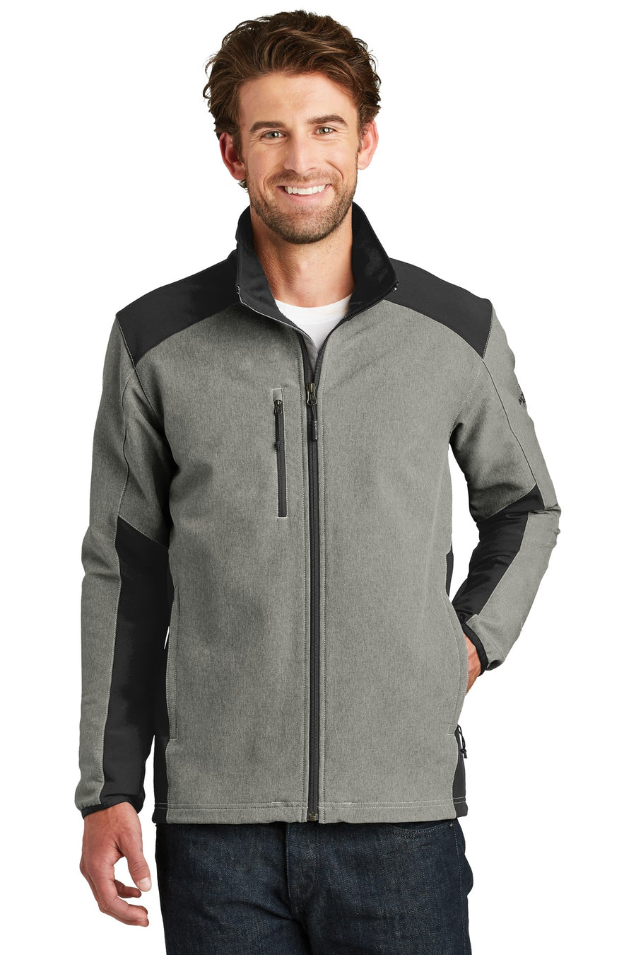 NF0A3LGV-TNF Medium Grey Heather/ TNF Black-front_model