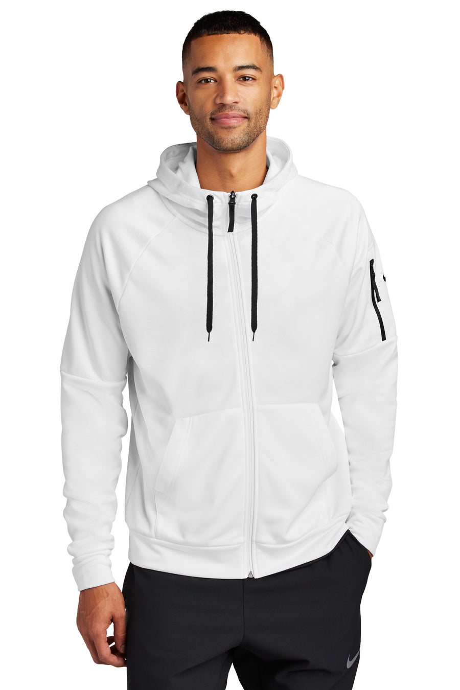 Nike Therma FIT Pocket Full Zip Fleece Hoodie NKFD9859 SanMar Sports