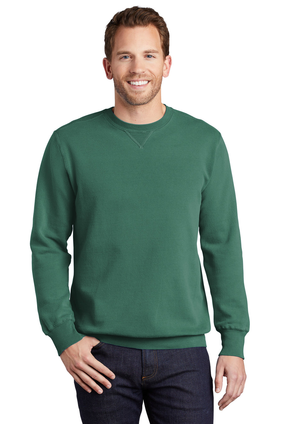 安い Port Sweatshirt Crewneck Garment-Dyed Wash® Beach Company® & インナーウエア