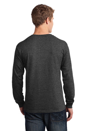 PC54LS-Dark Heather Grey-back_model