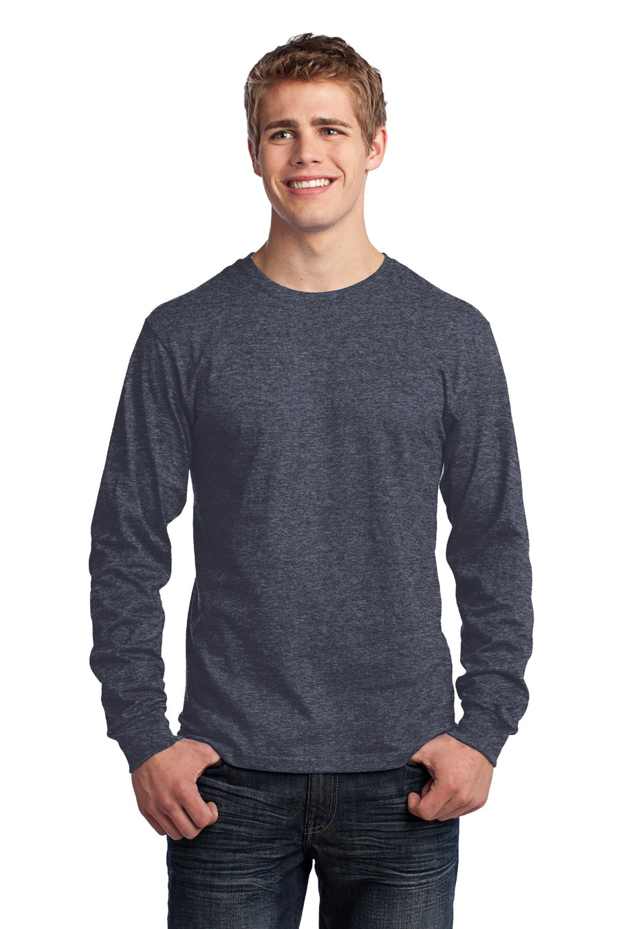 PC54LS-Heather Navy-front_model