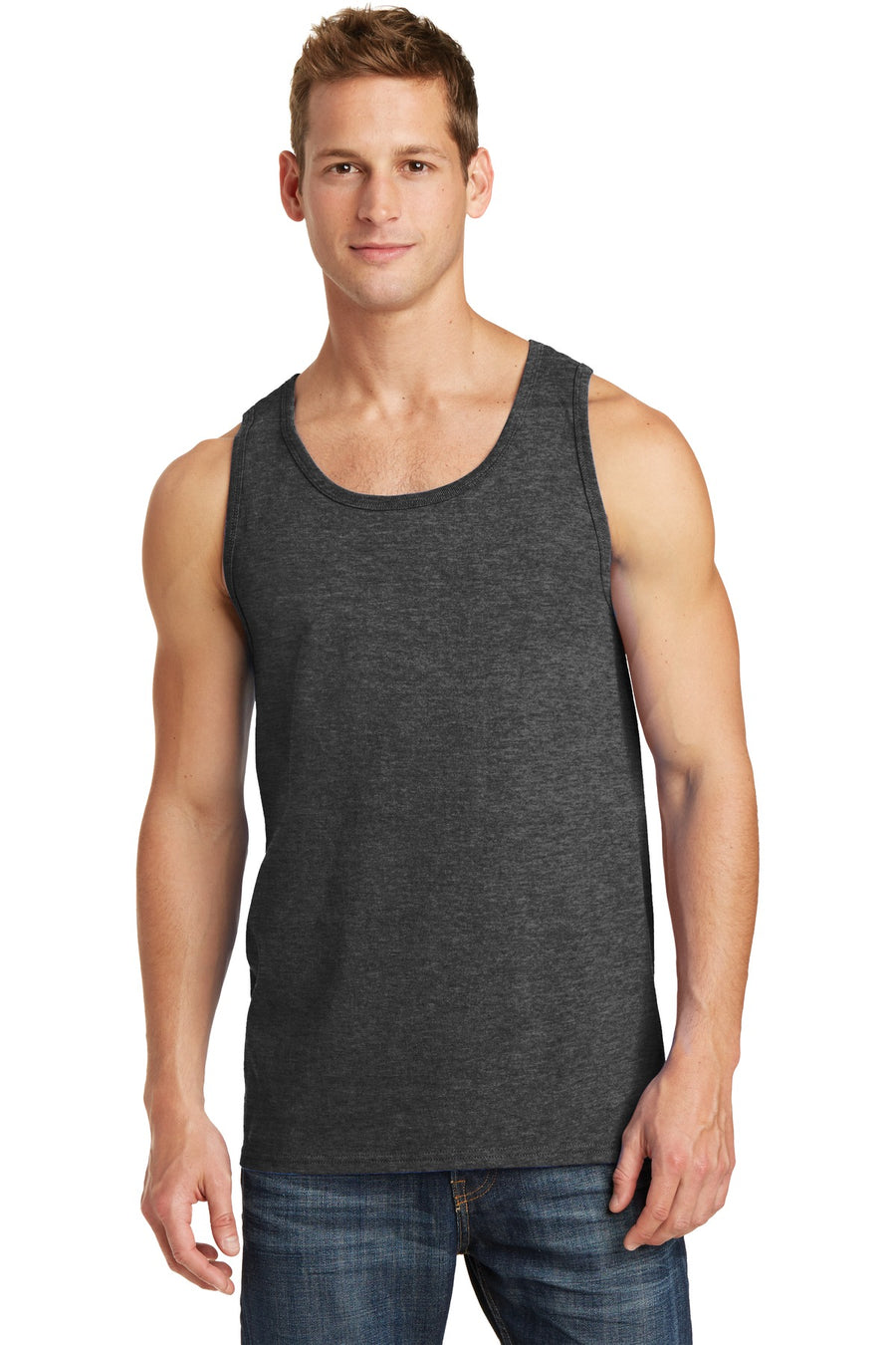 PC54TT-Dark Heather Grey-front_model