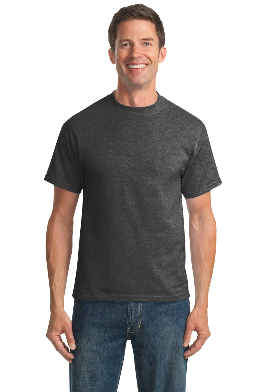 PC55T-Dark Heather Grey-front_model