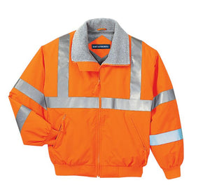 SRJ754-Safety Orange/ Reflective-front_flat