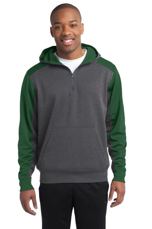 ST249-Graphite Heather/ Forest Green-front_model