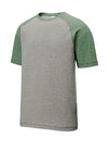 ST400-Forest Green Heather/ Light Grey Heather-front_flat