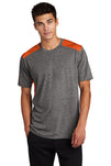 ST410-Deep Orange/ Dark Grey Heather-front_model