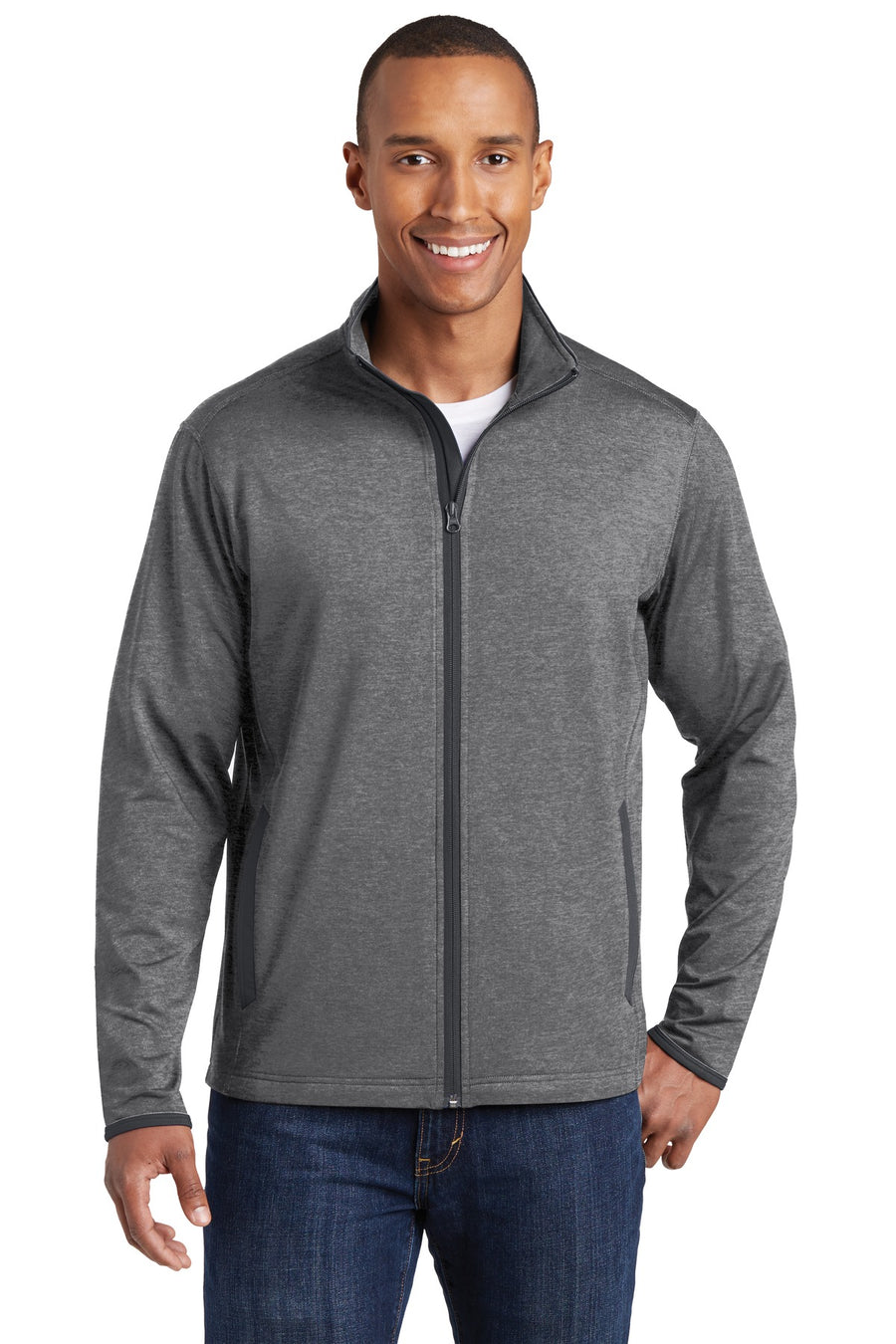ST853-Charcoal Grey Heather/ Charcoal Grey-front_model
