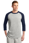 T200-Heather Grey/ Navy-front_model