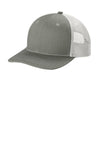 YC112-Heather Grey/ White-front_flat