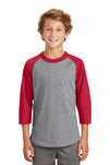 YT200-Heather Grey/ Red-front_model
